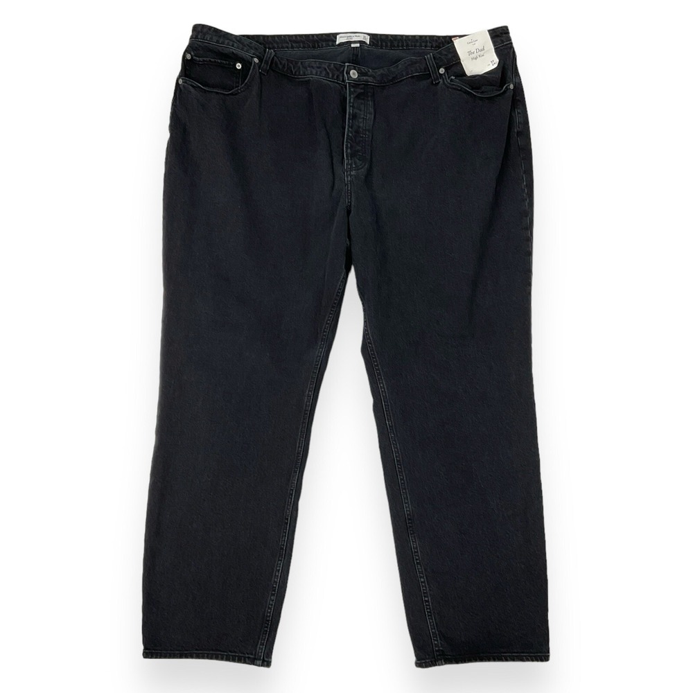 Abercrombie & Fitch Jeans Women 24W (49x30.5) Black Curve Love The Dad Plus NWT